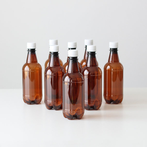 Pet Beer Bottles with Caps